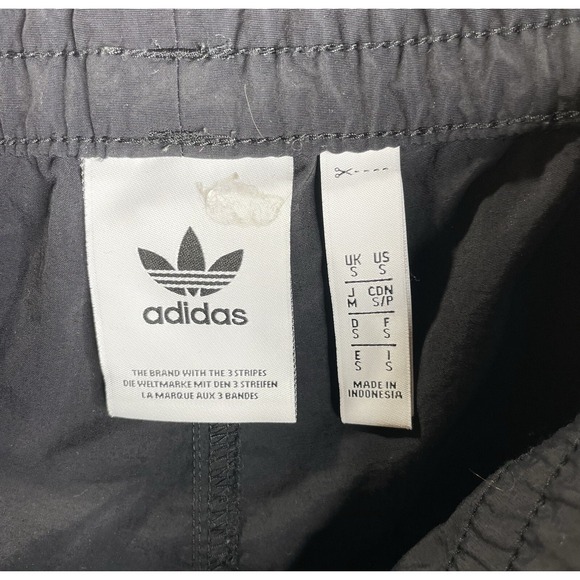 ADIDAS Black Nylon Rare Joggers La Marque Aux 3 Bandes Track Pants Small - Picture 3 of 10